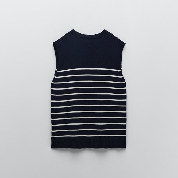Zara striped knit vest - Picture 8 of 12